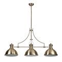 Lucinda Linear Pendant, 3 x E27, Antique Brass/Frosted Glass additional 3