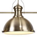 Lucinda Linear Pendant, 3 x E27, Antique Brass/Frosted Glass additional 8