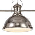 Lucinda Polished Nickel/Frosted Glass, Linear Pendant Light (3 x E27) additional 8