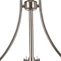 Lucinda Polished Nickel/Frosted Glass, Linear Pendant Light (3 x E27) additional 5
