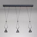 Xyla Sand Black/Grey Bar Linear Pendant 3 Light additional 2