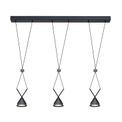 Xyla Sand Black/Grey Bar Linear Pendant 3 Light additional 3