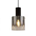 Brita 3 Light Adjustable E27, Black/Smoke Fade Glass Linear Pendant additional 3