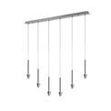 Ireine Polished Chrome 6 Light G9 Universal 2m Linear Pendant, Suitable For A Vast Selection Of Glass Shades additional 2
