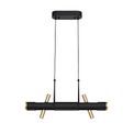 Aoife Linear Pendant , 4 x 2W LED, 3000K, 1120lm, Sand Black, Gold, additional 5