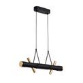 Aoife Linear Pendant , 4 x 2W LED, 3000K, 1120lm, Sand Black, Gold, additional 7