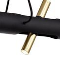 Aoife Linear Pendant , 4 x 2W LED, 3000K, 1120lm, Sand Black, Gold, additional 12