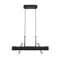 Aoife Linear Pendant , 4 x 2W LED, 3000K, 1120lm, Sand Black, Gold, additional 13