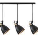 Beah Linear Pendant, 3 x E27, Matt Black/Antique Brass/Khaki additional 3