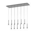 Ireine Polished Chrome 12 Light G9 Universal 2m Linear Pendant, Suitable For A Vast Selection Of Glass Shades additional 7