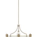 Lucinda Frame Only Linear Pendant, 3 x E27, Antique Brass additional 7