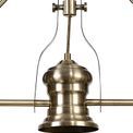 Lucinda Frame Only Linear Pendant, 3 x E27, Antique Brass additional 6