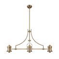 Lucinda Frame Only Linear Pendant, 3 x E27, Antique Brass additional 3