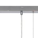 Rylee Polished Chrome/Iridescent Glass Linear Pendant Light (7 x G9) additional 6