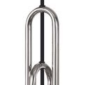 Angela Linear Suspension Kit, 3 x E27, Polished Nickel/Matt Black additional 4