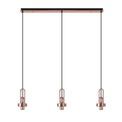 Angela Linear Suspension Kit, 3 x E27, Copper/Matt Black additional 2