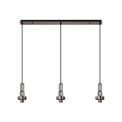 Angela Linear Suspension Kit, 3 x E27, Black Chrome/Matt Black additional 2