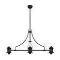 Lucinda Frame Only Linear Pendant, 3 x E27,Matt Black additional 3