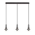 Angela Linear Suspension Kit, 3 x E27, Aged Pewter/Matt Black additional 2