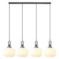 Angela Linear Suspension Kit, 4 x E27, Aged Pewter/Matt Black additional 3