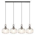 Angela Linear Suspension Kit, 4 x E27, Aged Pewter/Matt Black additional 2