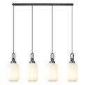 Angela Linear Suspension Kit, 4 x E27, Aged Pewter/Matt Black additional 5