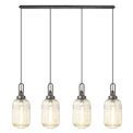 Angela Linear Suspension Kit, 4 x E27, Aged Pewter/Matt Black additional 8