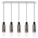Brita Slim 5 Light Drop Linear Pendant Bar with Black/Smoke Fade Glass additional 6