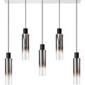 Brita Slim 5 Light Drop Linear Pendant Bar with Black/Smoke Fade Glass additional 8