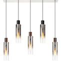 Brita Slim 5 Light Drop Linear Pendant Bar with Black/Smoke Fade Glass additional 9