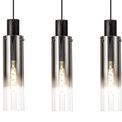 Brita Slim 5 Light Drop Linear Pendant Bar with Black/Smoke Fade Glass additional 10