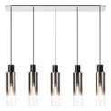 Brita Slim 5 Light Drop Linear Pendant Bar with Black/Smoke Fade Glass additional 14