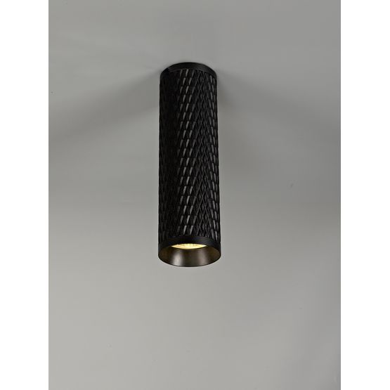 Sienna 20cm Surface Mounted Ceiling Light, 1 x GU10, Sand Black