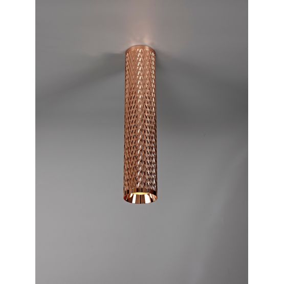 Sienna 30cm Surface Mounted Ceiling Light, 1 x GU10, Rose Gold