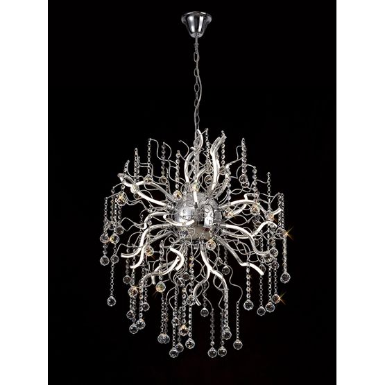 Jasmine Dimmable Pendant, 24 x 1.7W LED, 3000K, 3150lm, Polished Chrome,