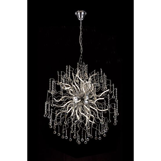 Jasmine Dimmable Pendant, 30 x 2.4W LED, 3000K, 5650lm, Polished Chrome,