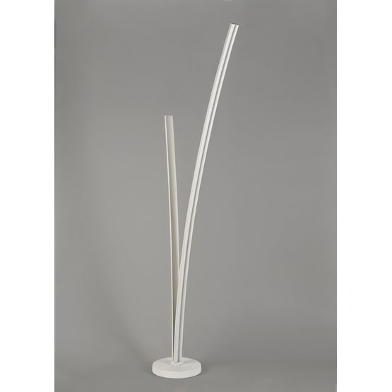 Juliet 2 Light Floor Lamp Dimmable, 16W/20W LED, 4000K, 2270lm, White,