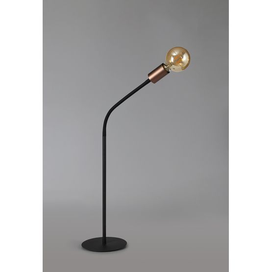 Grace Flexible Table Lamp, 1 Light E27, Satin Black/Brushed Copper