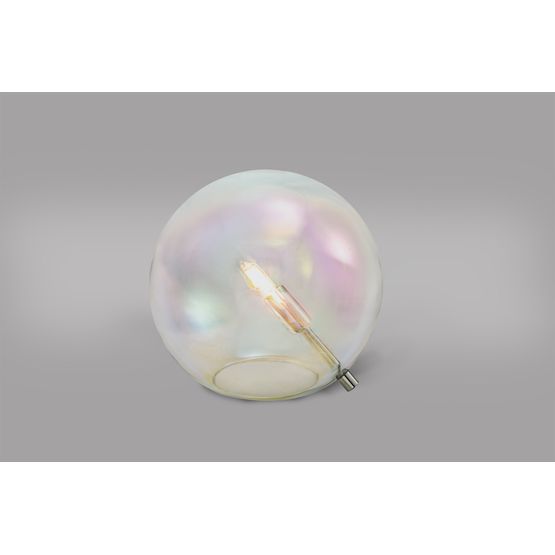 Rylee Table Lamp, 1 x G9, Polished Chrome/Iridescent Glass