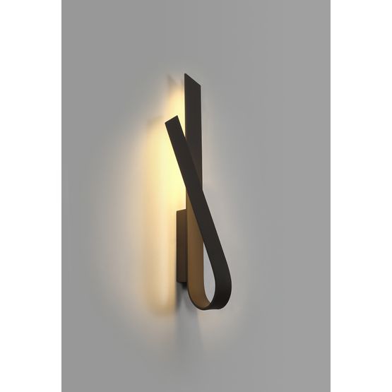 Myka Wall Lamp, 1 x 12W LED, 3000K, 840lm, Sand Anthracite,