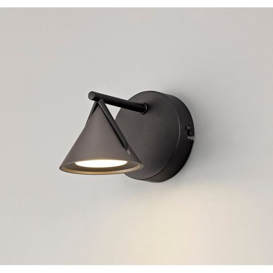 Xyla Wall Lamp 1 Light, 1 x 3W LED, 3000K, 110lm, Sand Black/Grey,
