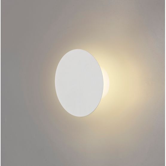 Melody Magnetic Base Wall Lamp, 12W LED 3000K 498lm, 15cm Round, Sand White
