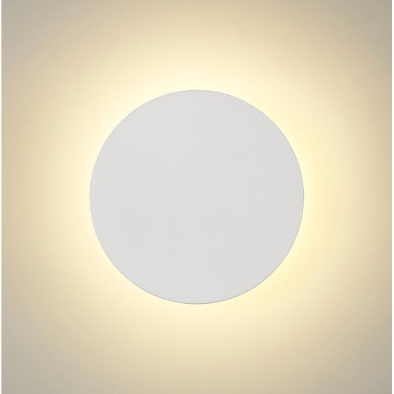 Melody Magnetic Base Wall Lamp, 12W LED 3000K 498lm, 20cm Round, Sand White