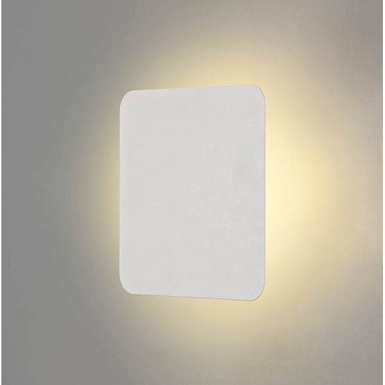 Melody Magnetic Base Wall Lamp, 12W LED 3000K 498lm, 20cm Square, Sand White
