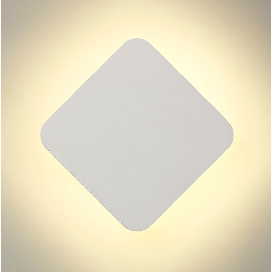 Melody Magnetic Base Wall Lamp, 12W LED 3000K 498lm, 20cm Diamond, Sand White