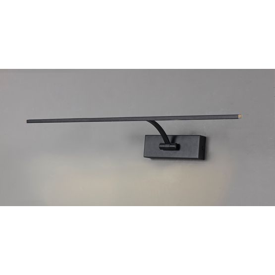 Large Pearl Sand Black Wall Light, 1 Arm (10W LED, 3000K, 850 Lumens)