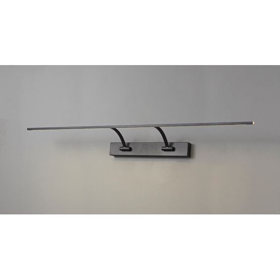 Pearl Large 2 Arm LED Wall Lamp/Picture Light in Sand Black