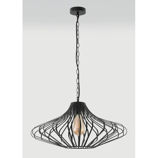 Kylie Pendant, 1 x E27, Matt Black