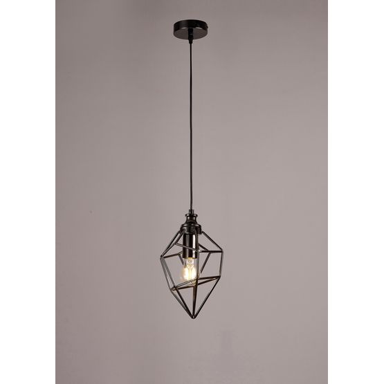 Destiny Small Pendant, 1 x E27, Black Nickel