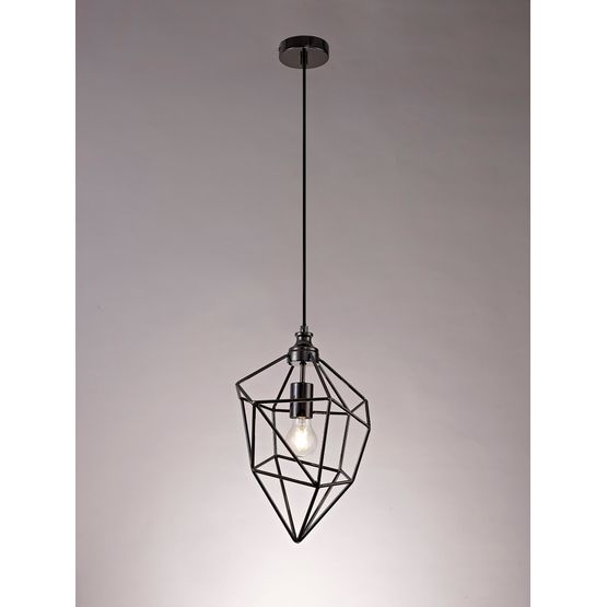 Destiny Medium Pendant, 1 x E27, Black Nickel